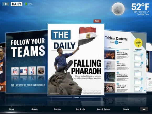 News Corporation's iPad app, The Daily
