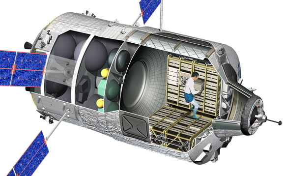 Cutaway view of the Johannes Kepler. Pic: ESA - D. Ducros