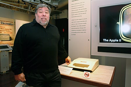 Woz with Apple II (photo: Gavin Clarke)