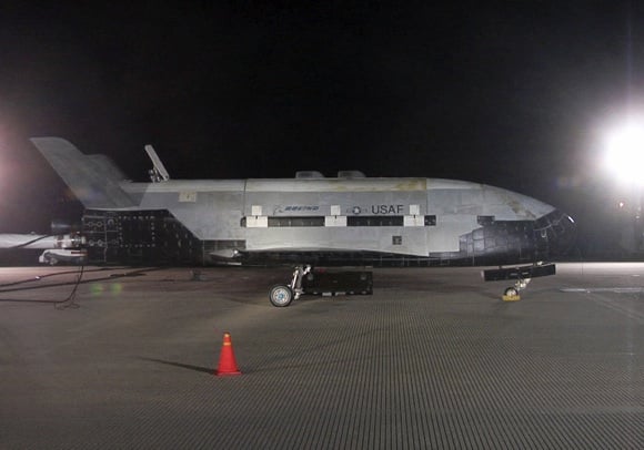 The X-37B at Vandenberg AFB following maiden flight. Credit: USAF