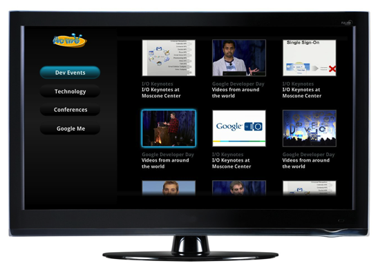 Google TV site template