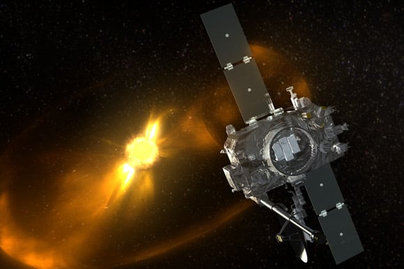 Artist's impression of STEREO probe viewing the Sun. Image: NASA