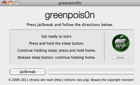 greenpois0n for Mac 10.5 or above