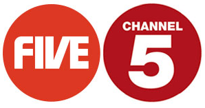 The Channel Five logos before and after