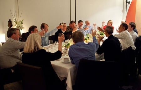 Obama and Silicon Valley dinner, Official White House Photo by Pete Souza