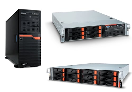 Acer tower and rack servers
