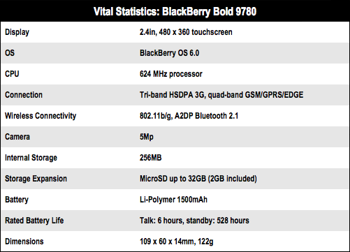 BlackBerry Bold 9780