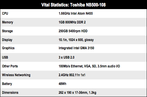 Toshiba NB500