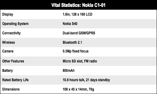 Nokia C1-01