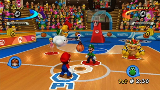 Mario Sports Mix - Team Peach Vs. Team Daisy (Basketball) 