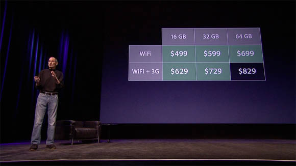 Steve Jobs explains iPad 2 pricing