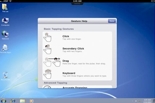 VMware View for i Pad translation
