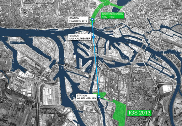 Map of the proposed route of the cable car. Pic: Doppelmayr/Stage Entertainment