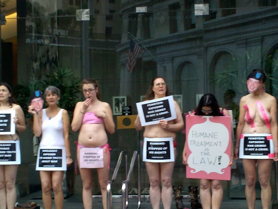 Supporters of Pfc. Bradley Manning