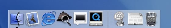 Mac OS X Cheetah Dock