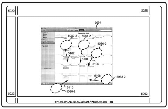 Apple multi-touch Spaces patent illustration