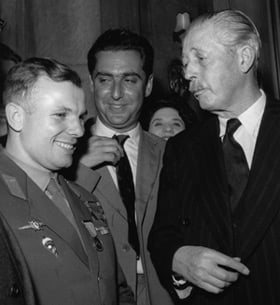 Gagarin with Harold MacMillan. Pic: RIA Novosti