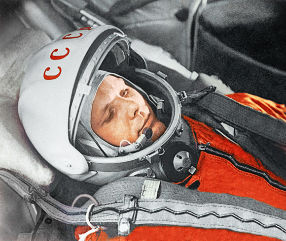 Gagarin in his Vostok capsule. Pic: RIA Novosti