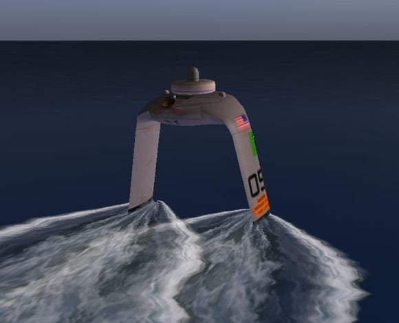Screenshot from DARPA's ACTUV game. Credit: DARPA/Sonalysts
