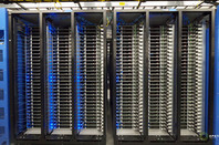 Facebook data center - server racks