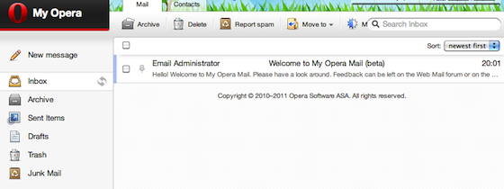 Opera Mail beta