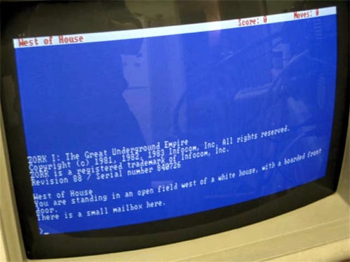 Zork1 running on IBM 5150