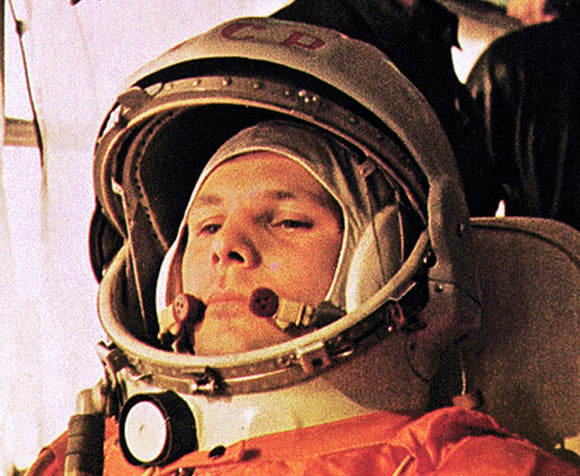 Yuri Gagarin in his spacesuit. Pic: NASA