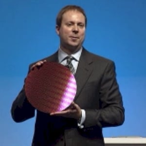 Intel IDF Beijing Poulson wafer