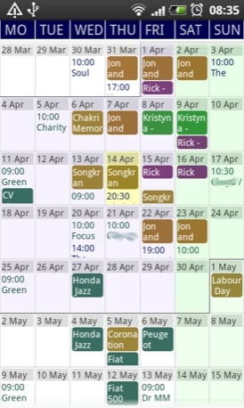 Tcal Calendar Onchange