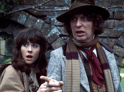 Elisabeth Sladen and Tom Baker