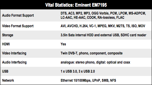 Eminent EM7195 HD Media Server