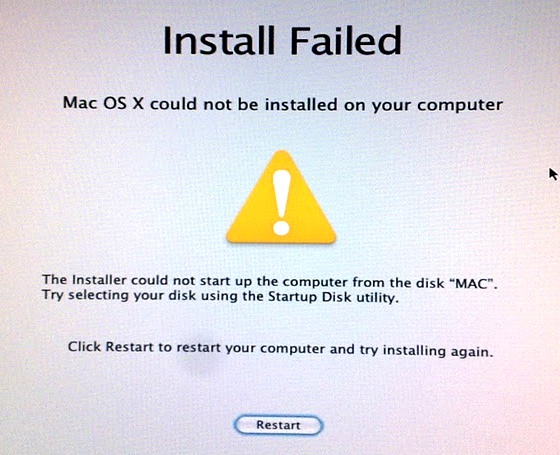 Install Failed