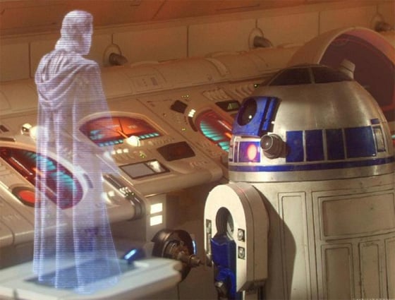 Hologram communication - Star Wars