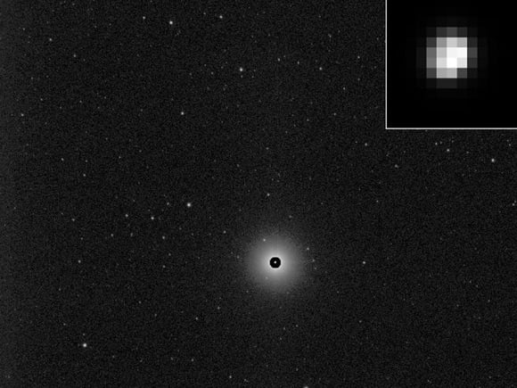 Enhanced image of Vesta. Pic: NASA