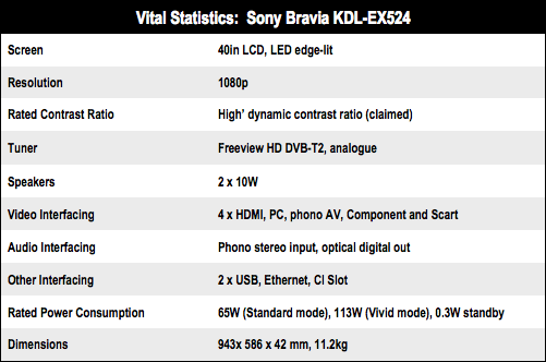Sony Bravia KDL-EX524