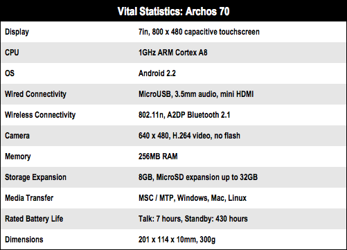 Archos 70