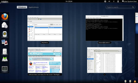 Fedora 15 screenshot