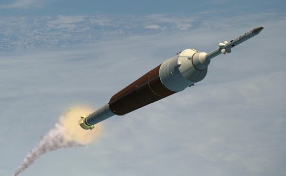 An Orion CEV launching atop the cancelled Ares I crew rocket. Credit: NASA