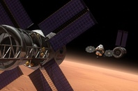 The rebranded MPCV (aka Orion) participating in a Mars mission. Credit: NASA
