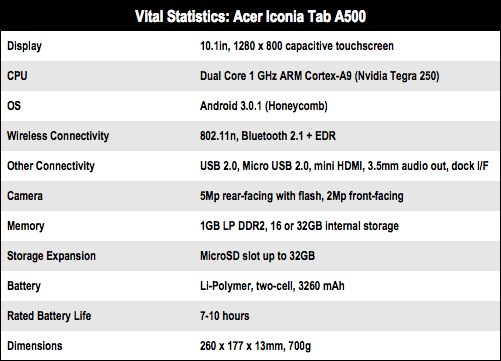 Acer Iconia A500