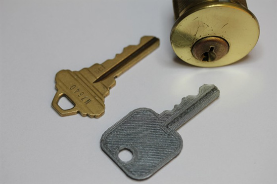 Printed key