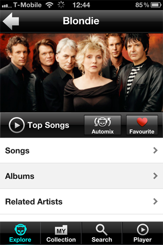 Napster for iOS