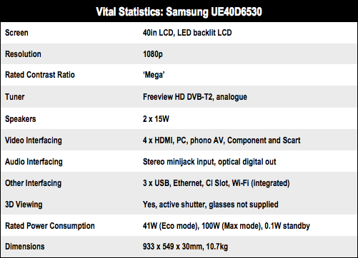 Samsung UE40D6530