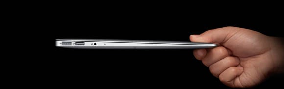 MacBook Air image from Apple's website previous to the ultrabook's unveiling