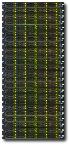 SolidFire rack of SF3010 nodes