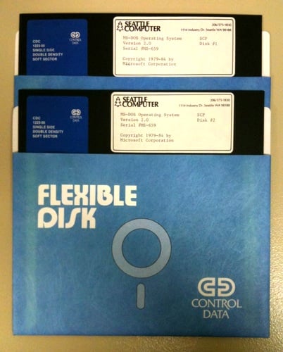Seattle Computer Products DOS diskettes