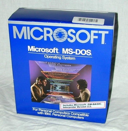 MS-DOS 3.2 box