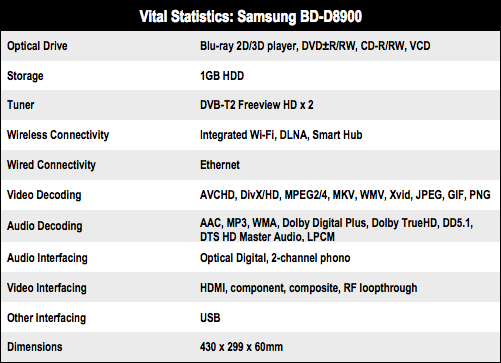 Samsung BD-D8900