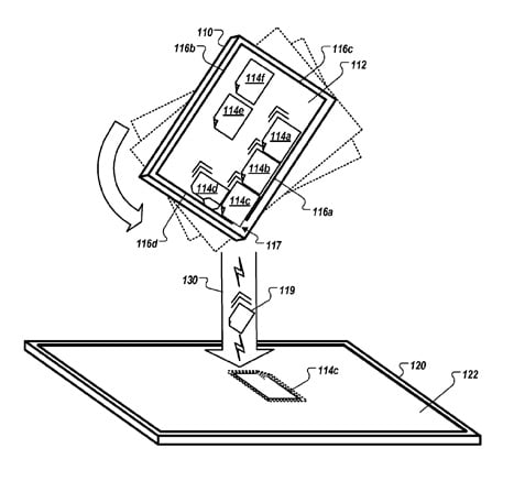 Apple gesture-based user interface patent application illustration