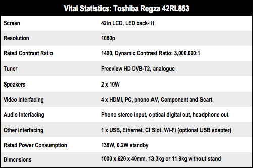 Toshiba Regza 42RL853